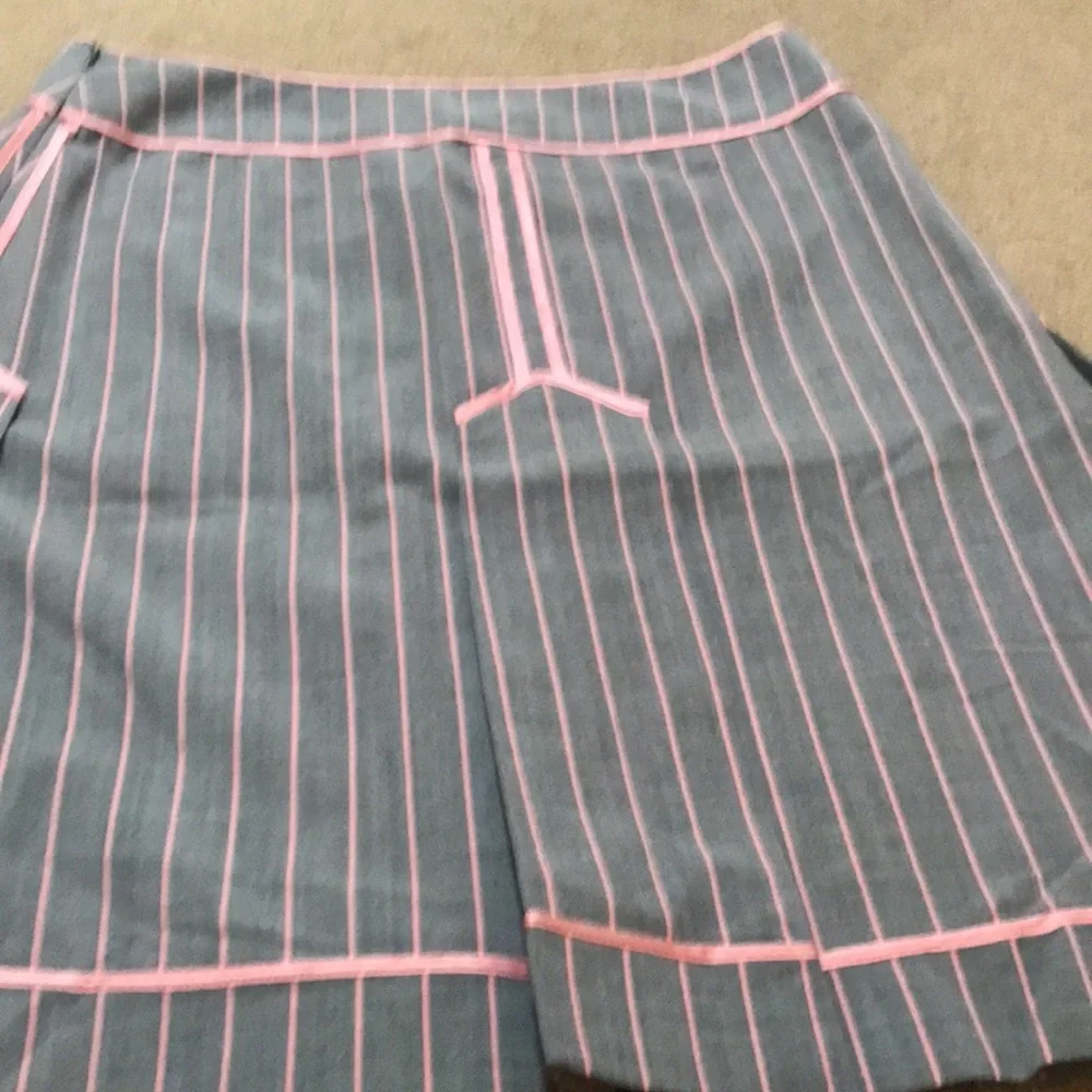 🌸NEW🌸 Moschino Cheap and Chic Vintage Rare Pink Pinstripe Skirt - Picture 7 of 15